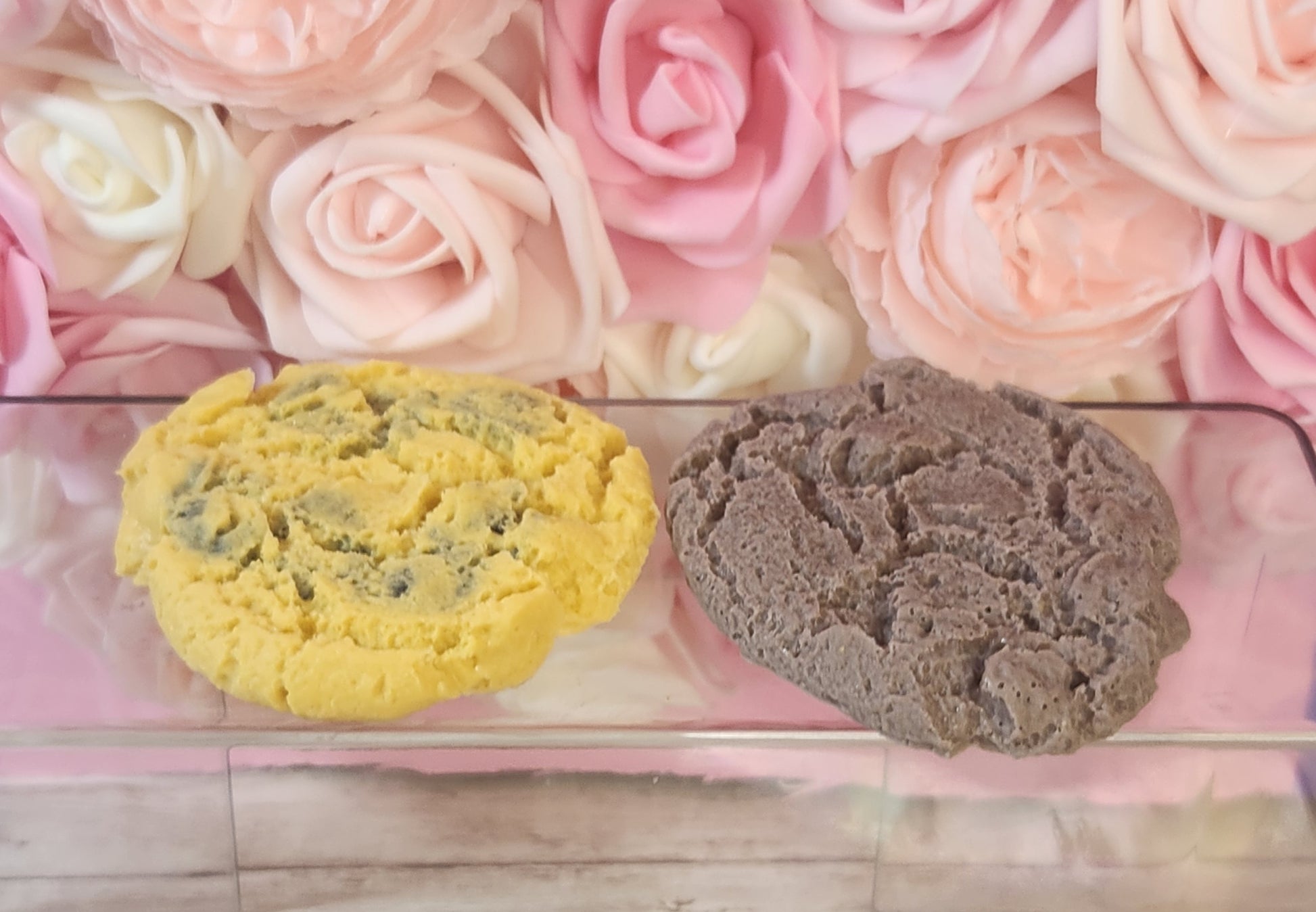 Realistic Cookie Soap (2 Pack) Handmade All Natural Goat Milk & Shea Butter Soap. Chocolate Chip and Fudge Cookie Set. Faux Food Soap - Glamorous Beauty & Boutique