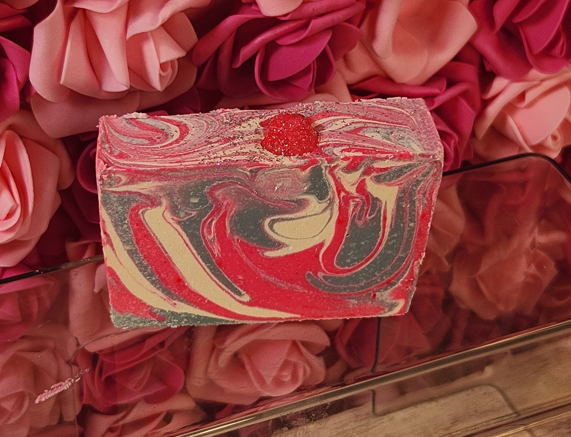 Oatmeal Milk and Honey Organic Cold Process Swirl Soap. Handmade All Natural Handcrafted Soap. Cute Swirl Soap Bar. Yoni Soap - Glamorous Beauty & Boutique