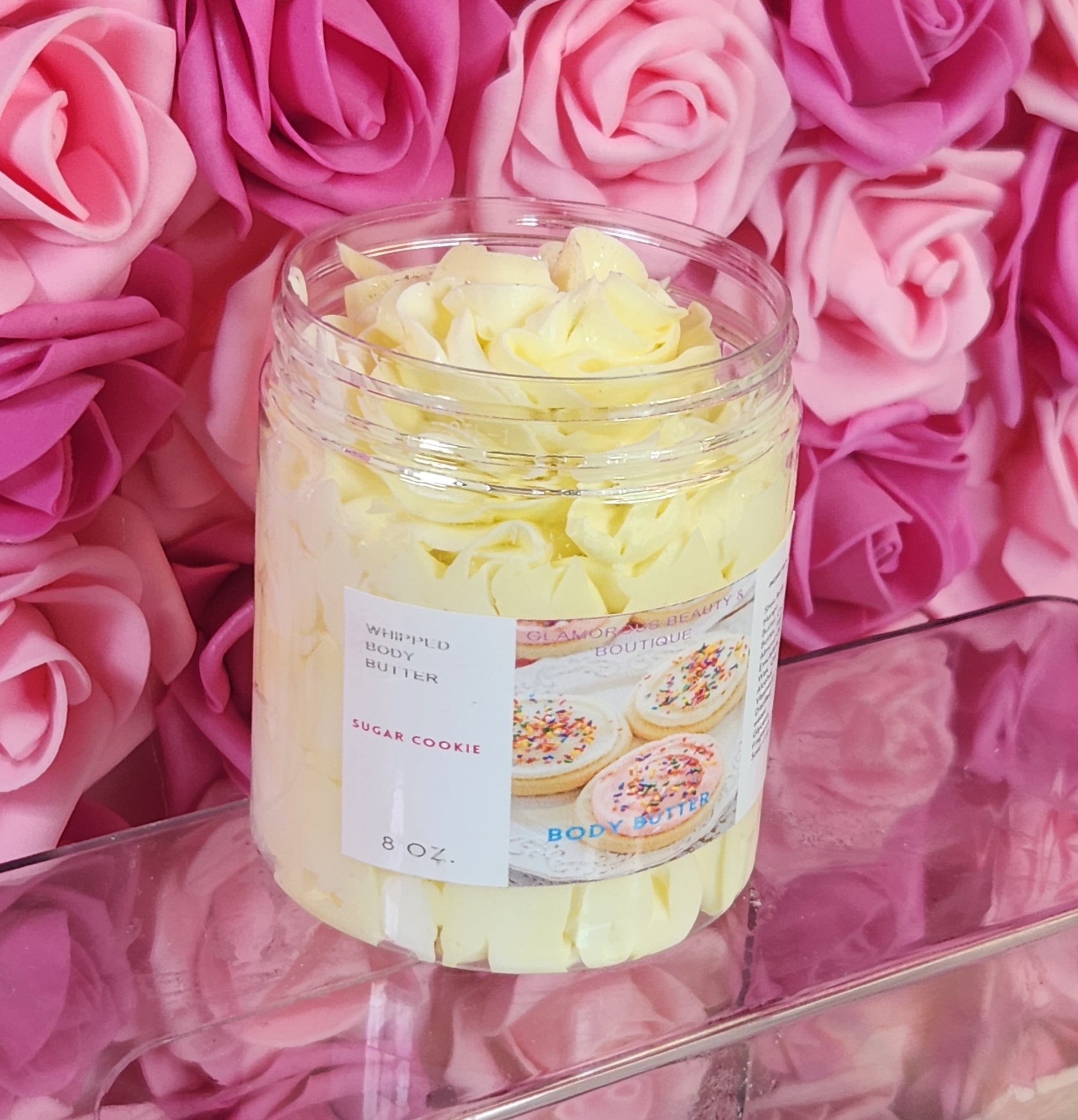 Sugar Cookie Whipped Body Butter. Handmade Shea, Cocoa & Mango Butter Body Frosting. All Natural Non Greasy Emulsified Body Butter - Glamorous Beauty & Boutique