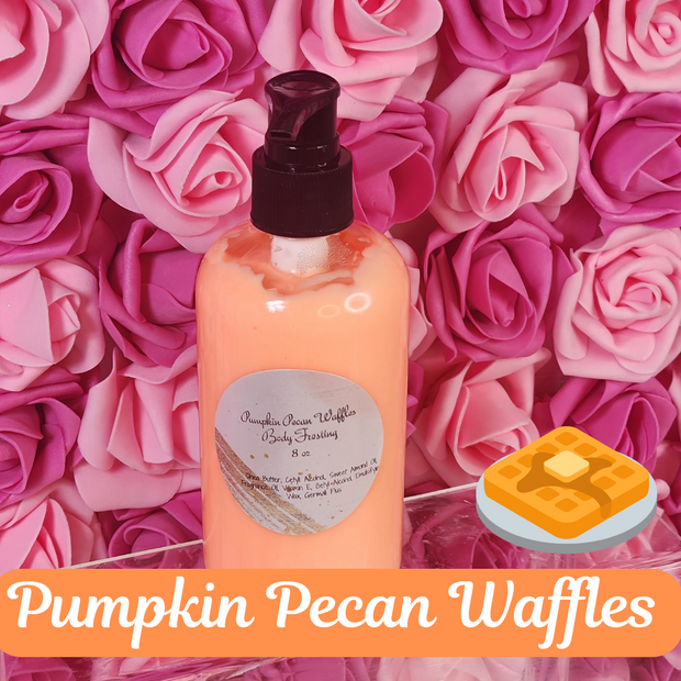 Pumpkin Pecan Waffles Whipped Shea Butter Moisturizer. Handmade Shea Butter Body Frosting. All Natural Hand and Body Lotion 8 oz Black Raspberry Vanilla Whipped Shea Butter Moisturizer