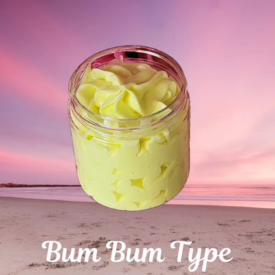 Bum Bum Type Whipped Body Butter. Handmade Shea, Cocoa and Mango Butter Body Frosting. All Natural Non Greasy No Melt Body Butter