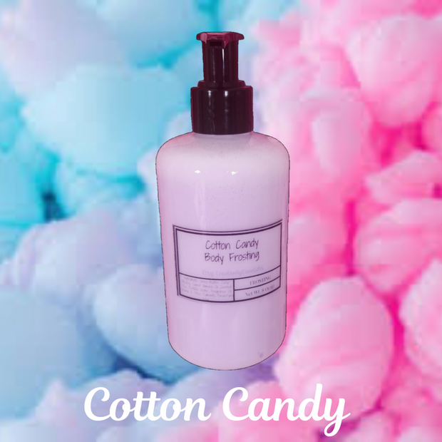 Cotton Candy Whipped Cocoa Butter Moisturizer. Handmade Shea Butter Body Frosting. All Natural Hand and Body Lotion 8 oz - Glamorous Beauty & Boutique