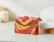 Pink Stilettos Organic Cold Process Swirl Soap with Frosting. Handmade All Natural Handcrafted Soap. Cute Swirl Soap! Pink Soap Bar. Yoni Soap