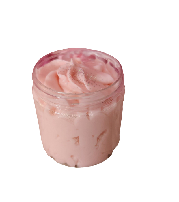 Strawberry Shortcake Whipped Body Butter. Handmade Avocado, Shea, Mango & Kokum Butter Body Frosting. All Natural Emulsified Body Butter