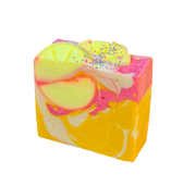 Lemon Cookie Bar Organic Cold Process Swirl Soap. Handmade All Natural Handcrafted Soap. Cute Swirl Soap! Yoni Soap Bar