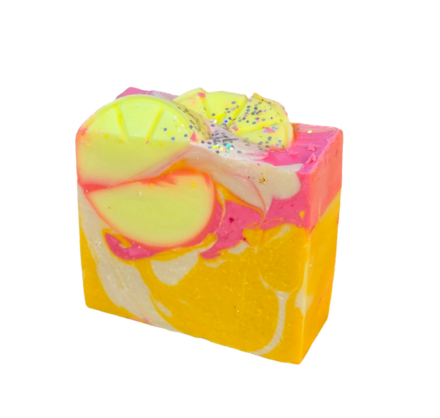 Lemon Cookie Bar Organic Cold Process Swirl Soap. Handmade All Natural Handcrafted Soap. Cute Swirl Soap! Yoni Soap Bar