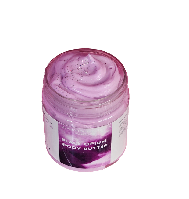 Black Opium Type Whipped Body Butter. Handmade Avocado, Mango, Shea & Kokum Butter Body Frosting. All Natural Non Greasy No Melt Body Butter