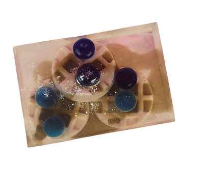 Blueberry Pecan Waffles BBW Type Blueberry Waffle Soap. All Natural Soap. Faux Food Soap Bar. Novelty Soap