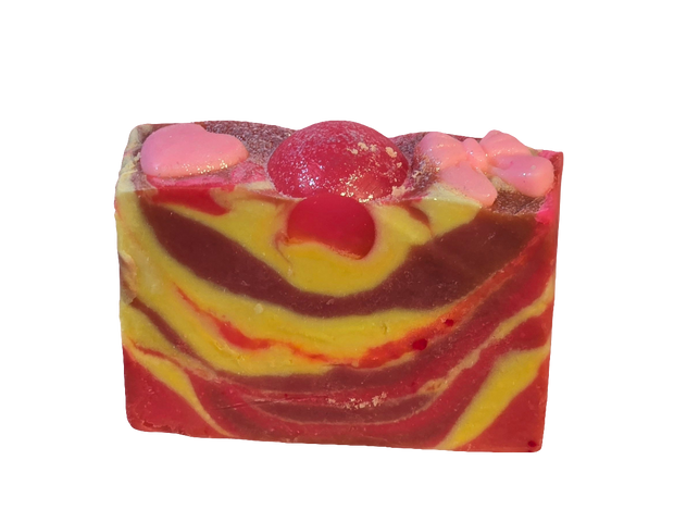 Pink Stilettos Organic Cold Process Swirl Soap with Frosting. Handmade All Natural Handcrafted Soap. Cute Swirl Soap! Pink Soap Bar. Yoni Soap