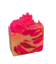 Pink Strawberry Organic Cold Process Swirl Soap. Handmade All Natural Handcrafted Soap. Cute Swirl Soap! Pink Soap Bar. Yoni Soap