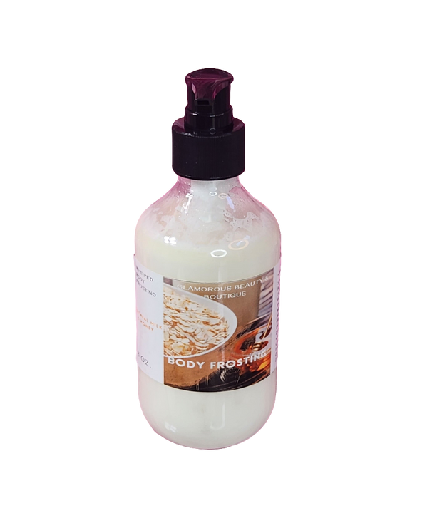 Oatmeal Milk & Honey Whipped Shea Butter Moisturizer. Handmade Shea Butter Body Frosting. All Natural Hand and Body Lotion 8 oz