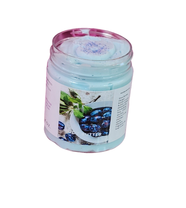 Frosted Sugar Plum Whipped Body Butter. Handmade Shea & Cocoa Butter Body Butter. All Natural Non Greasy Emulsified Body Butter.