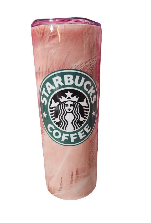 Starbucks Pink Feathers Tumbler – 20 oz Glam Drinkware