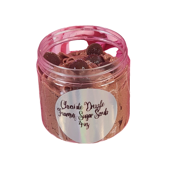 Chocolate Drizzle Whipped Foaming Sugar Scrub – Exfoliate & Hydrate