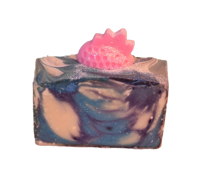 She's Berry Chic Organic Cold Process Swirl Soap. Handmade All Natural Soap Bar. Cute Swirl Soap! Moisturizing Yoni Soap