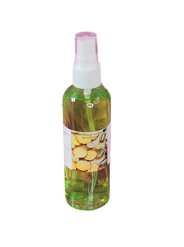 Pineapple Kiwi Body & Hair Spray. 4 oz Handmade Moisturizing Hair and Body Mist.  Alcohol Free! Room Freshener. - Glamorous Beauty & Boutique 