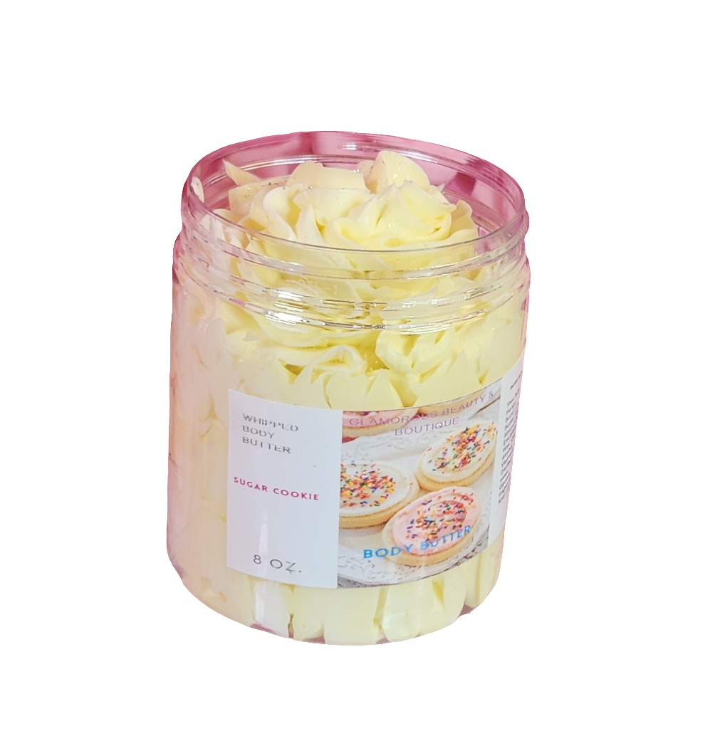 Sugar Cookie Whipped Body Butter. Handmade Shea, Cocoa & Mango Butter Body Frosting. All Natural Non Greasy Emulsified Body Butter