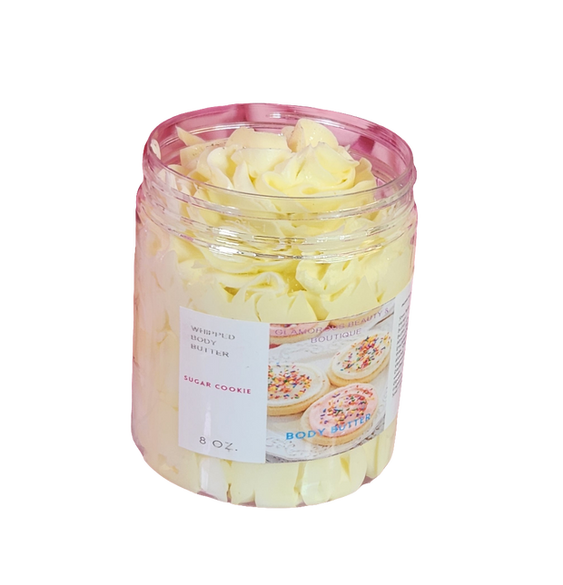 Sugar Cookie Whipped Body Butter. Handmade Shea, Cocoa & Mango Butter Body Frosting. All Natural Non Greasy Emulsified Body Butter