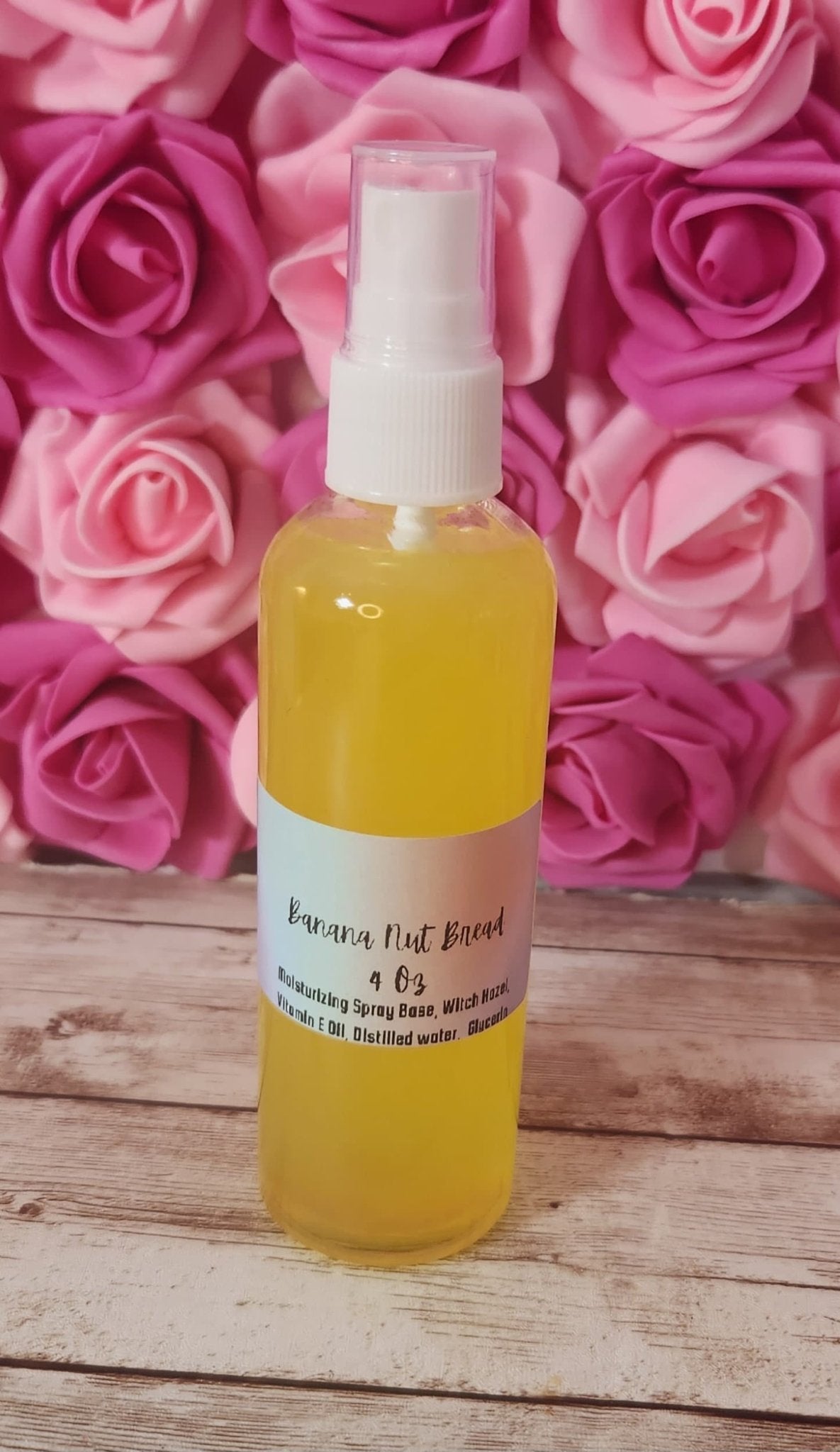 #handmade_body_mist #all_natural_body_mist #alcohol_free_body_mist #organic_body_spray #handmade_skincare #banana_nut_bread_body_spray