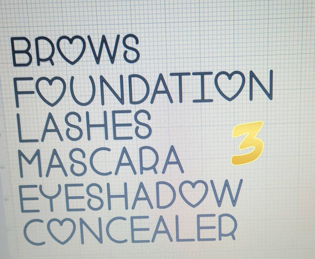 Custom Makeup Organization Decals. Labels for Makeup Drawers & Storage. IKEA Alex Makeup Storage. - Glamorous Beauty & Boutique