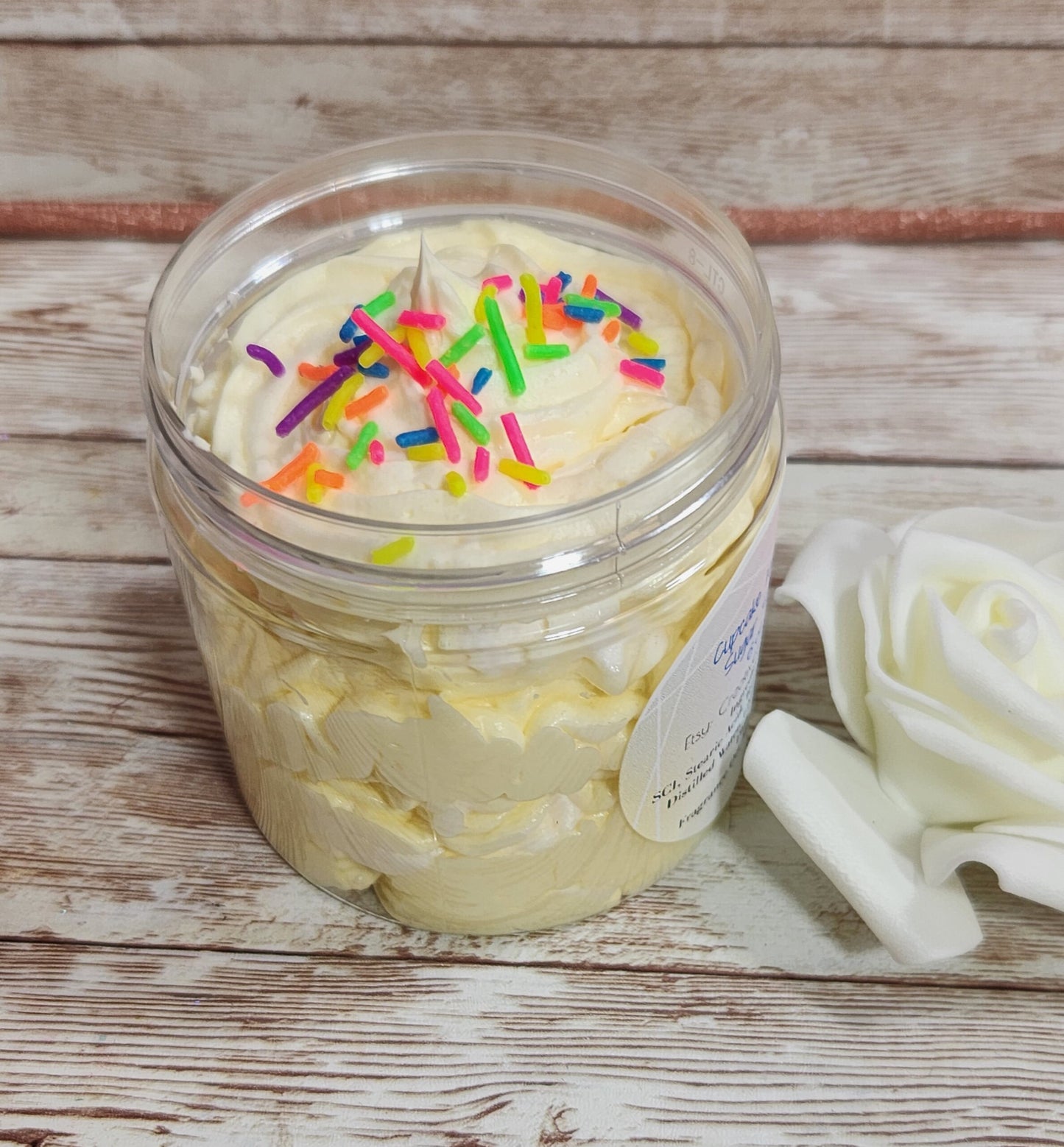 Cupcake Whipped Foaming Shea Butter Sugar Scrub. Exfoliating Body Wash & Scrub. All Natural Shea Butter Whipped Soap. Shaving Cream. - Glamorous Beauty & Boutique