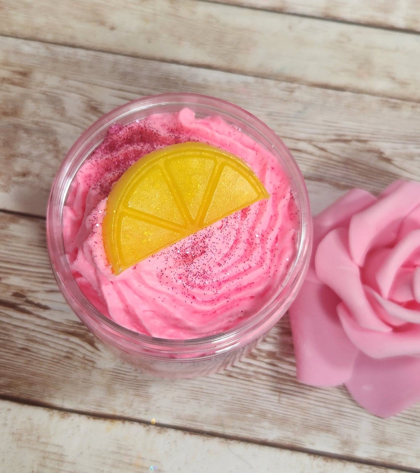 Pink Grapefruit Whipped Body Butter. Handmade Shea, Avocado & Mango Butter Body Frosting. All Natural Non Greasy Body Butter - Glamorous Beauty & Boutique