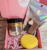 Hazelnut Cappuccino Whipped Sugar Scrub & Goat Milk Soap Gift Set. Handmade All Natural Fluffy Whipped Sugar Scrub and Soap Combo - Glamorous Beauty & Boutique