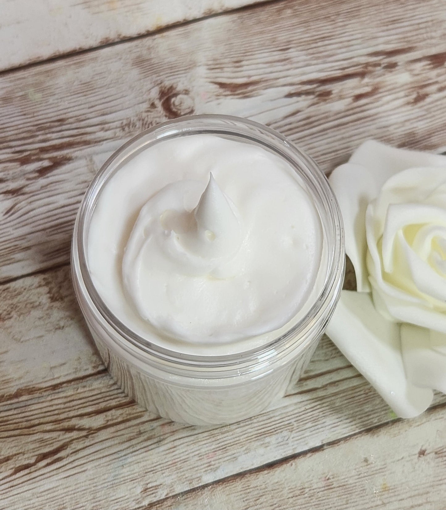 Sandalwood Vanilla Whipped Body Butter. Handmade Shea & Cocoa Butter Body Frosting. All Natural Non Greasy Emulsified Body Butter - Glamorous Beauty & Boutique