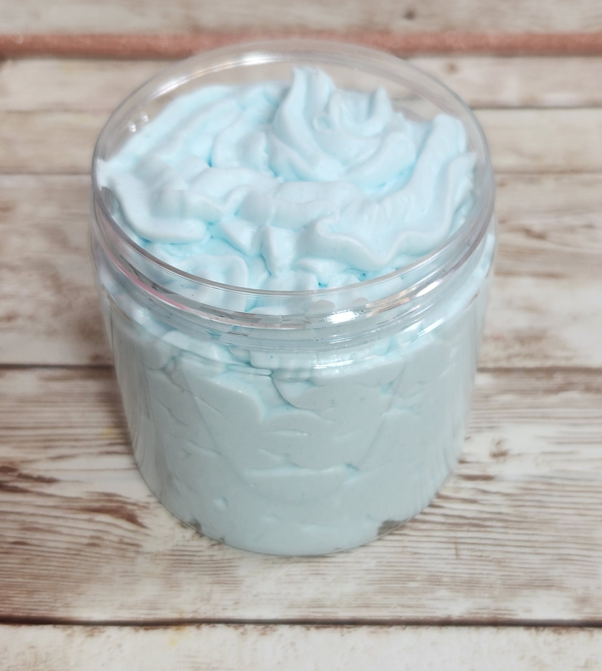 Light Blue Type for Men Whipped Foaming Sugar Scrub. Exfoliating Body Wash & Scrub. All Natural Shea Butter Whipped Soap and Shaving Cream - Glamorous Beauty & Boutique