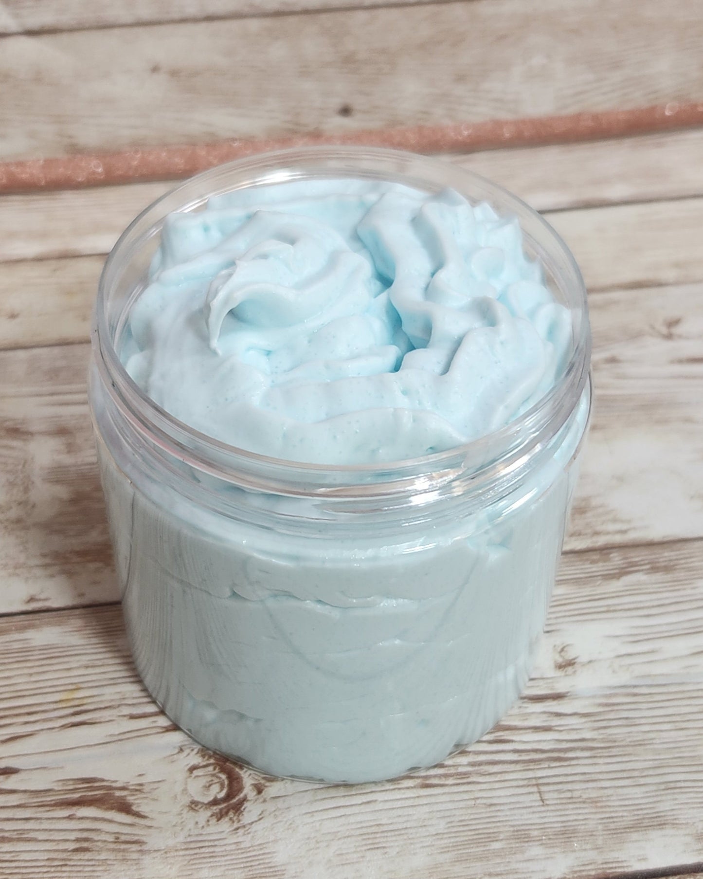 Light Blue Type for Men Whipped Foaming Sugar Scrub. Exfoliating Body Wash & Scrub. All Natural Shea Butter Whipped Soap and Shaving Cream - Glamorous Beauty & Boutique