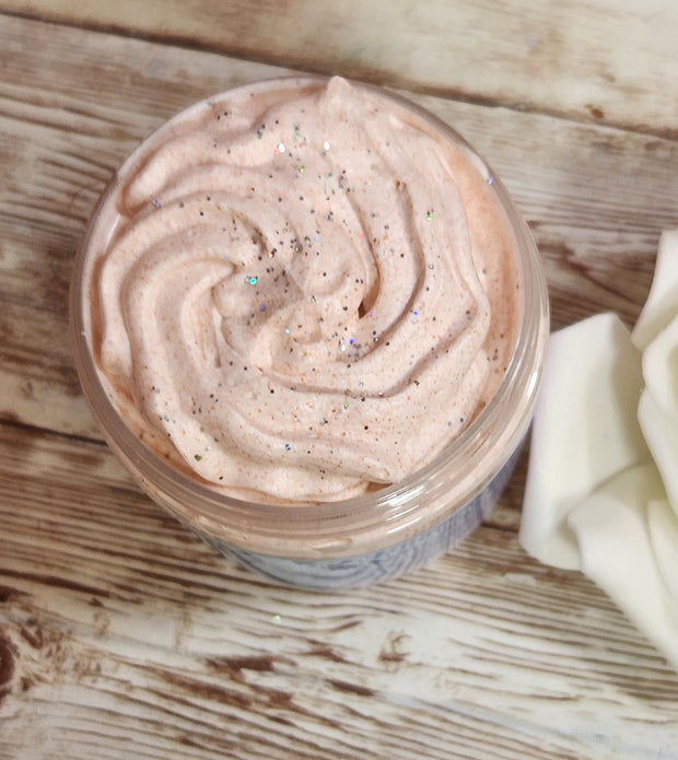 Marshmallow Fireside BBW Body Butter & Whipped Sugar Scrub Gift Set. Handmade All Natural Fluffy Whipped Sugar Scrub and Body Butter Combo - Glamorous Beauty & Boutique