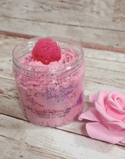 Rose Quartz Whipped Body Butter. Handmade Avocado, Shea & Mango Butter Body Frosting. All Natural Non Greasy Emulsified Body Butter - Glamorous Beauty & Boutique