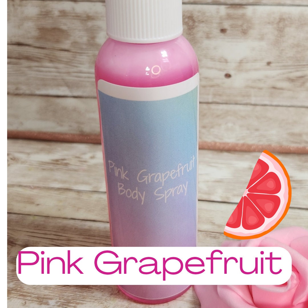 Pink Grapefruit Moisturizing Body & Hair Spray. 4 oz Handmade Alcohol Free Hair and Body Mist.  Room Freshener - Glamorous Beauty & Boutique