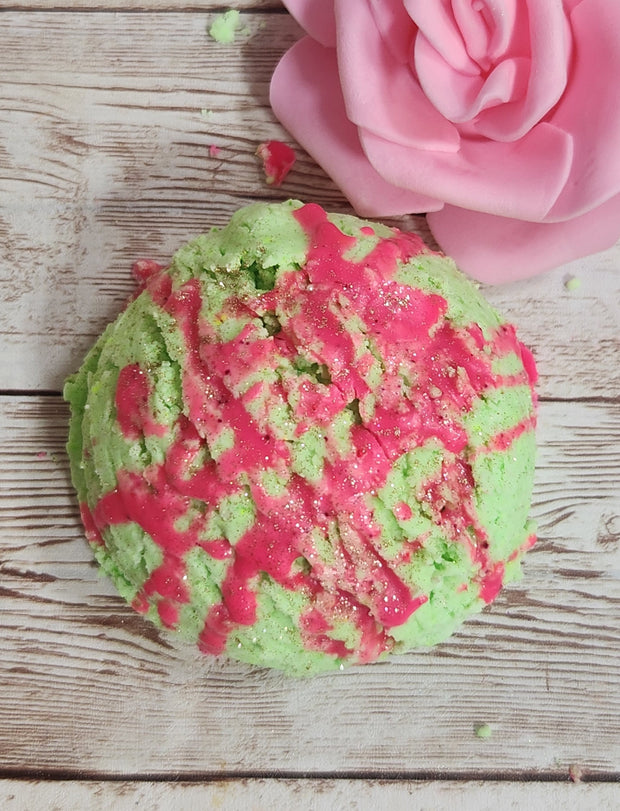 Bubble Bars! Watermelon Sugar XL Ice Cream Scoop Bubble Bars with Mango Butter Drizzle . Handmade Shea Butter Bubble Bars. - Glamorous Beauty & Boutique