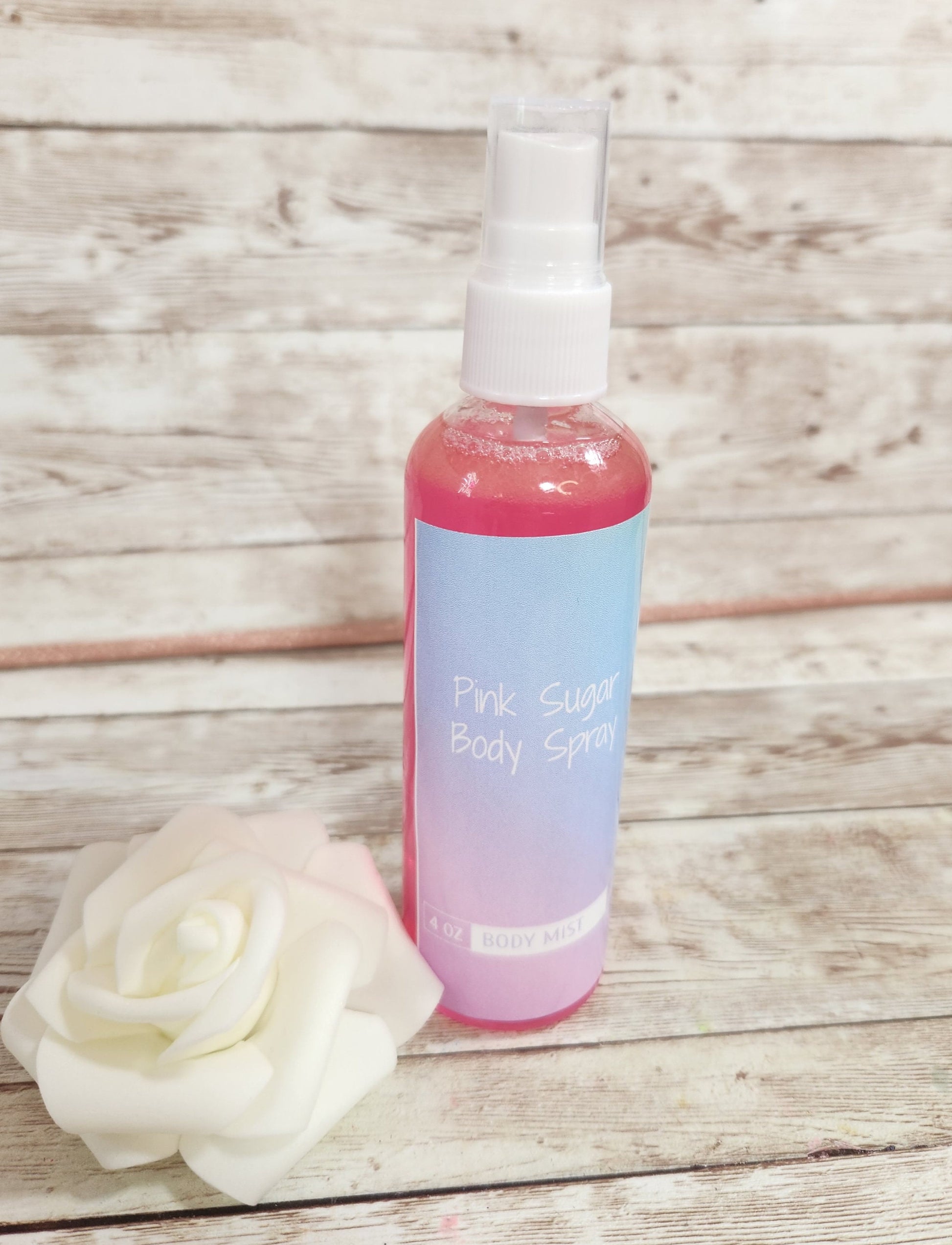 Pink Sugar Moisturizing Body & Hair Spray. 4 oz Handmade Alcohol Free Hair and Body Mist.  Room Freshener - Glamorous Beauty & Boutique