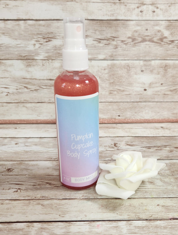 Pumpkin Cupcake Bath & Body Gift Set. Handmade Whipped Body Butter, Hand and Body Lotion and Body Spray Gift Box. - Glamorous Beauty & Boutique