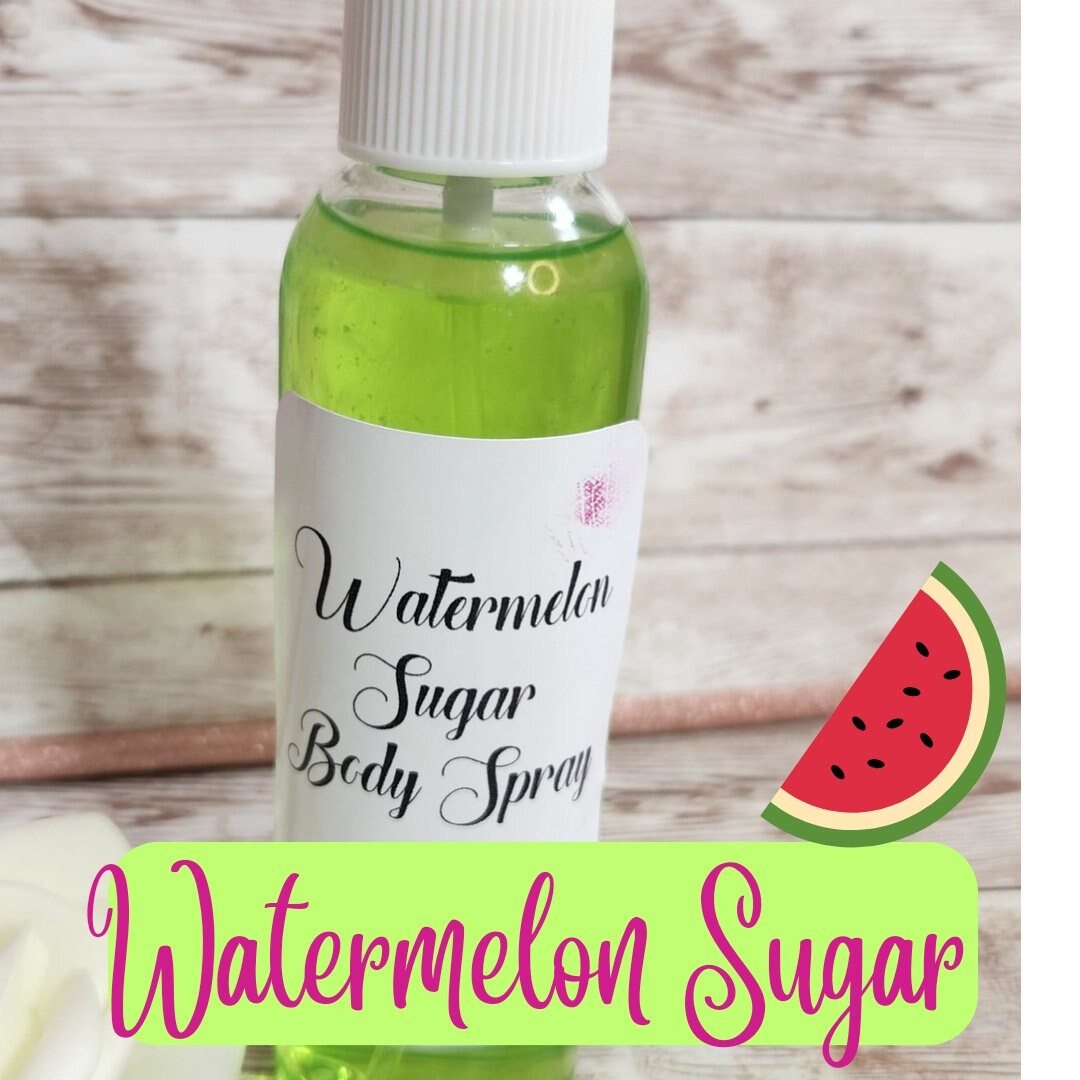 Watermelon Sugar Body & Hair Spray. 4 oz Handmade Moisturizing Hair and Body Mist.  Alcohol Free! - Glamorous Beauty & Boutique