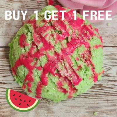 Bubble Bars! Watermelon Sugar XL Ice Cream Scoop Bubble Bars with Mango Butter Drizzle . Handmade Shea Butter Bubble Bars. - Glamorous Beauty & Boutique