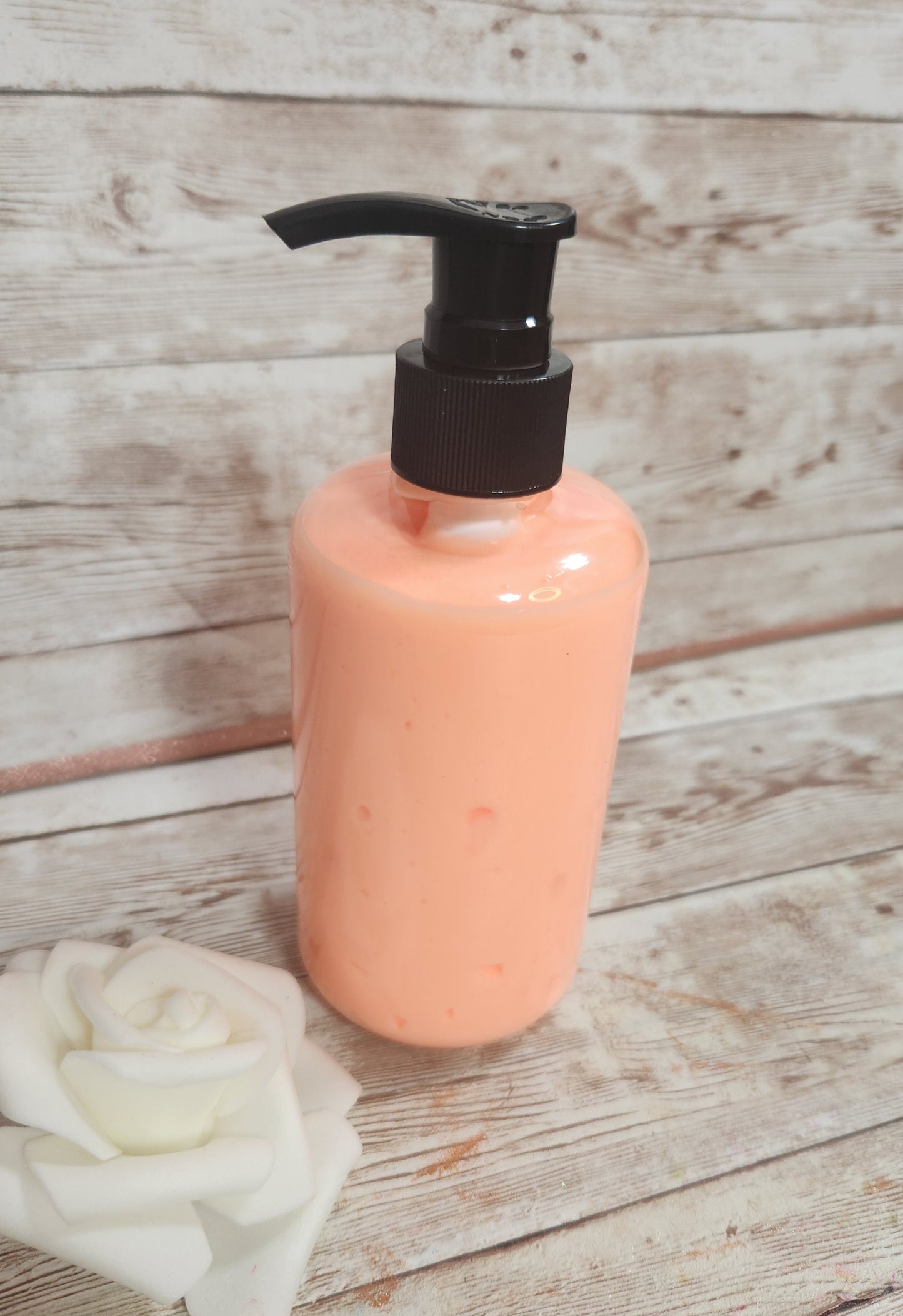 Southern Peach Whipped Shea Butter Moisturizer. Handmade Shea Butter Body Frosting. All Natural Hand and Body Lotion 8 oz - Glamorous Beauty & Boutique