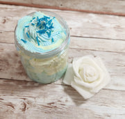 Daisy Chain Whipped Foaming Sugar Scrub. Exfoliating Body Wash & Scrub. All Natural Shea Butter Whipped Soap and Shaving Cream. - Glamorous Beauty & Boutique