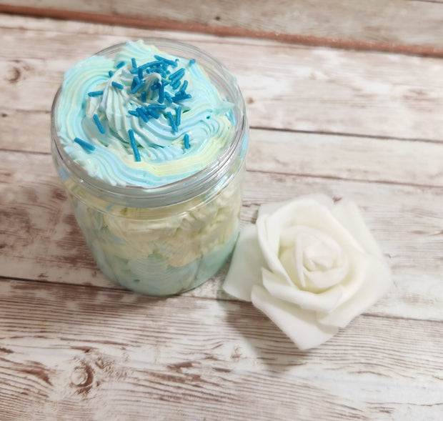Daisy Chain Whipped Foaming Sugar Scrub. Exfoliating Body Wash & Scrub. All Natural Shea Butter Whipped Soap and Shaving Cream. - Glamorous Beauty & Boutique