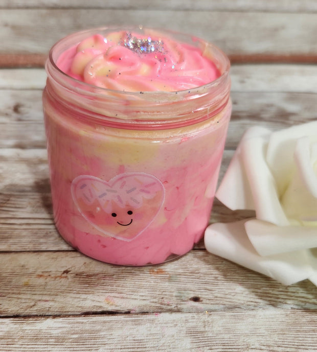 Sugar Cookie Foaming Smoothie Scrub. Exfoliating Shea Butter Sugar Scrub. Handmade Whipped Soap & Body Scrub in One. Foaming Soap Scrub - Glamorous Beauty & Boutique