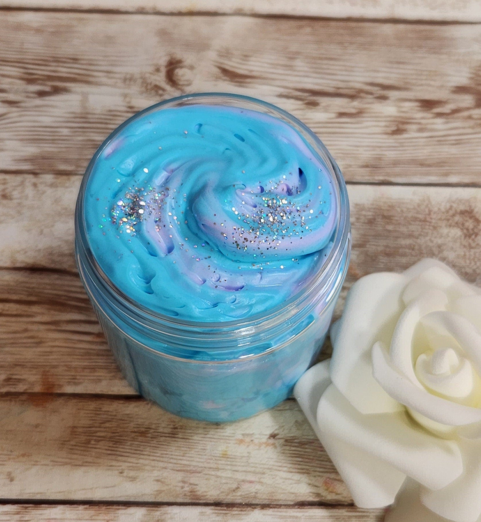 Cotton Candy Frosting Whipped Body Butter. Handmade Shea & Cocoa Butter Body Frosting. All Natural Non Greasy Emulsified Body Butter - Glamorous Beauty & Boutique