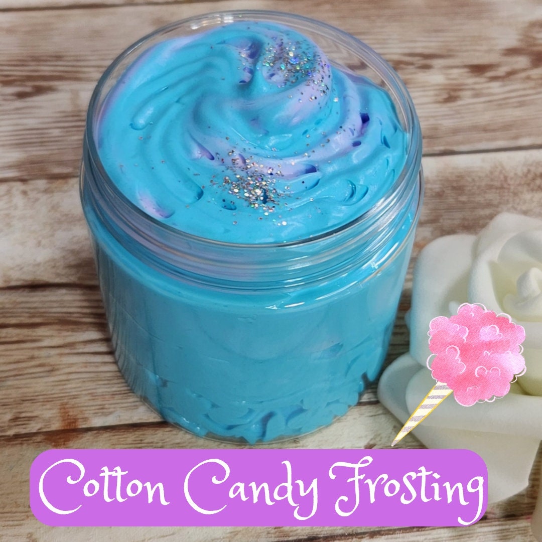 Cotton Candy Frosting Whipped Body Butter. Handmade Shea & Cocoa Butter Body Frosting. All Natural Non Greasy Emulsified Body Butter - Glamorous Beauty & Boutique