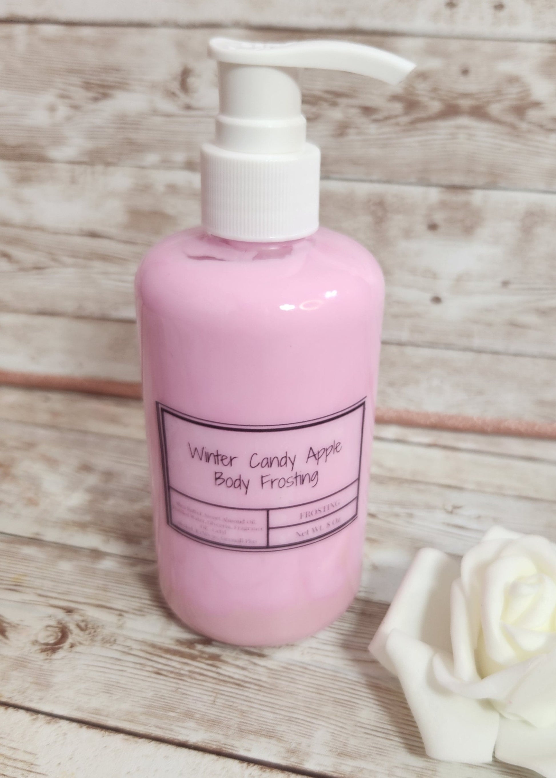 Winter Candy Apple Whipped Shea Butter Moisturizer. Handmade Shea Butter Body Frosting. All Natural Hand and Body Lotion 8 oz - Glamorous Beauty & Boutique