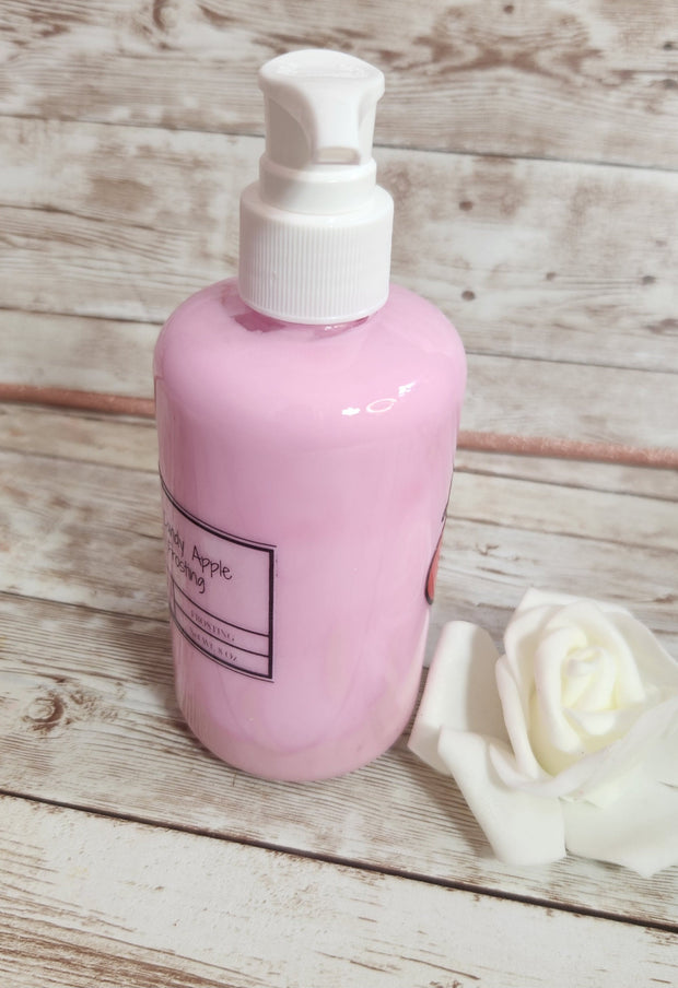 Winter Candy Apple Whipped Shea Butter Moisturizer. Handmade Shea Butter Body Frosting. All Natural Hand and Body Lotion 8 oz - Glamorous Beauty & Boutique