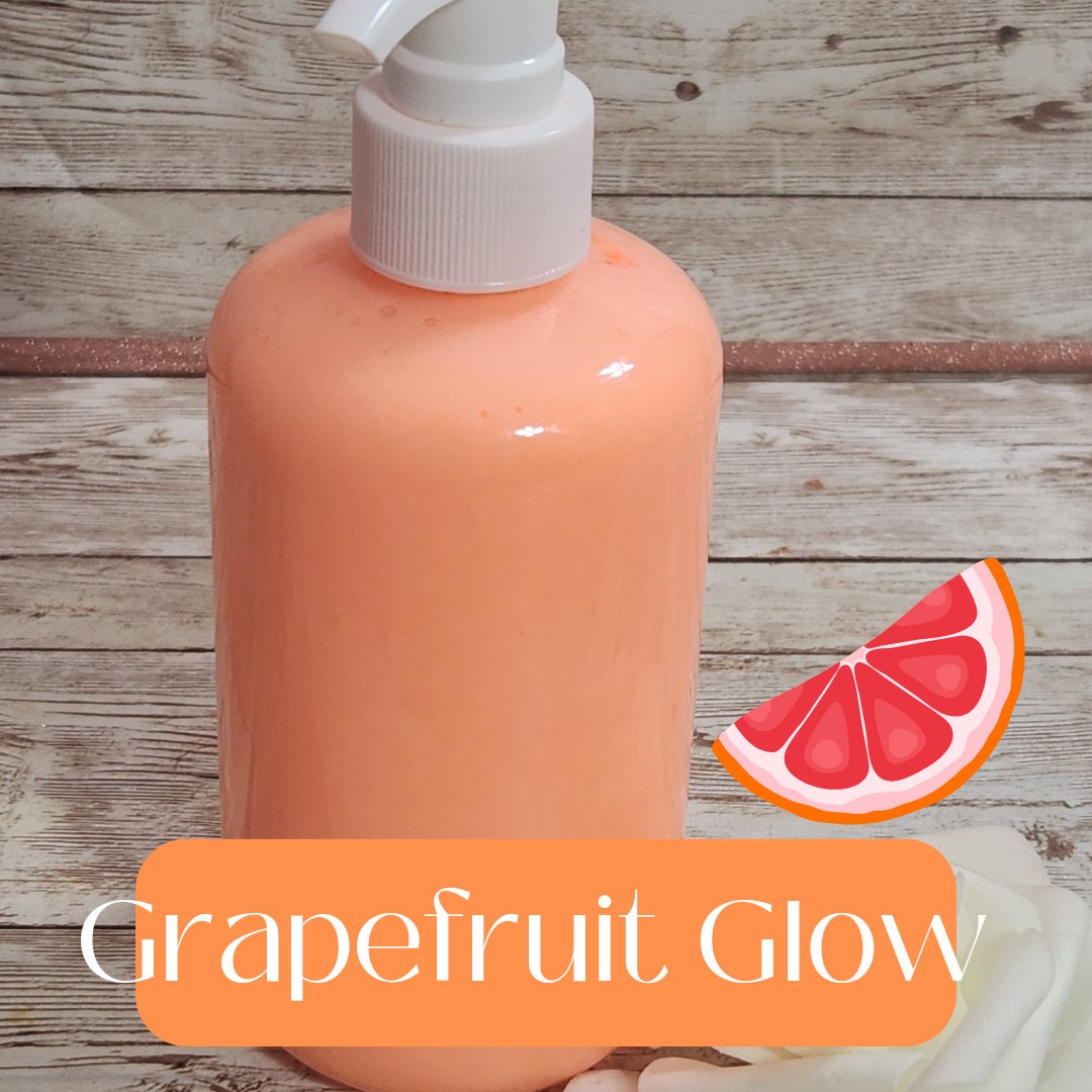 Grapefruit Glow Whipped Shea Butter Moisturizer. Handmade Shea Butter Body Frosting. All Natural Hand and Body Lotion 8 oz - Glamorous Beauty & Boutique