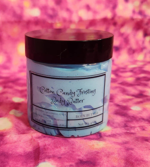 Cotton Candy Bath & Body Gift Set. Handmade Whipped Body Butter and Whipped Shea Butter Soap Scrub Gift Box. Sugar Scrub and Body Butter Set - Glamorous Beauty & Boutique