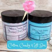 Cotton Candy Bath & Body Gift Set. Handmade Whipped Body Butter and Whipped Shea Butter Soap Scrub Gift Box. Sugar Scrub and Body Butter Set - Glamorous Beauty & Boutique