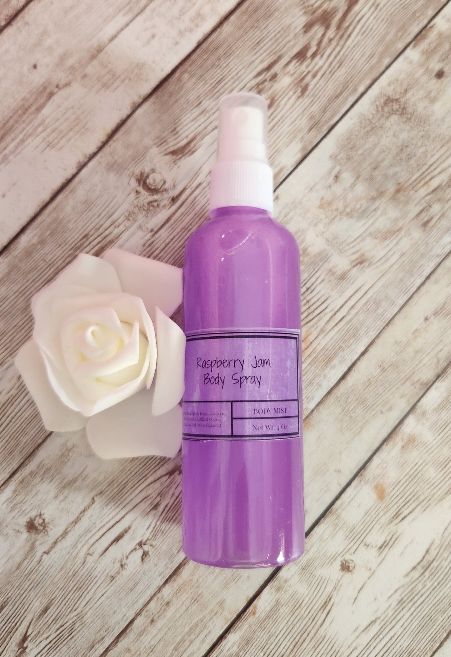 Raspberry Jam Moisturizing Body & Hair Spray. 4 oz Handmade Alcohol Free Hair and Body Mist - Glamorous Beauty & Boutique